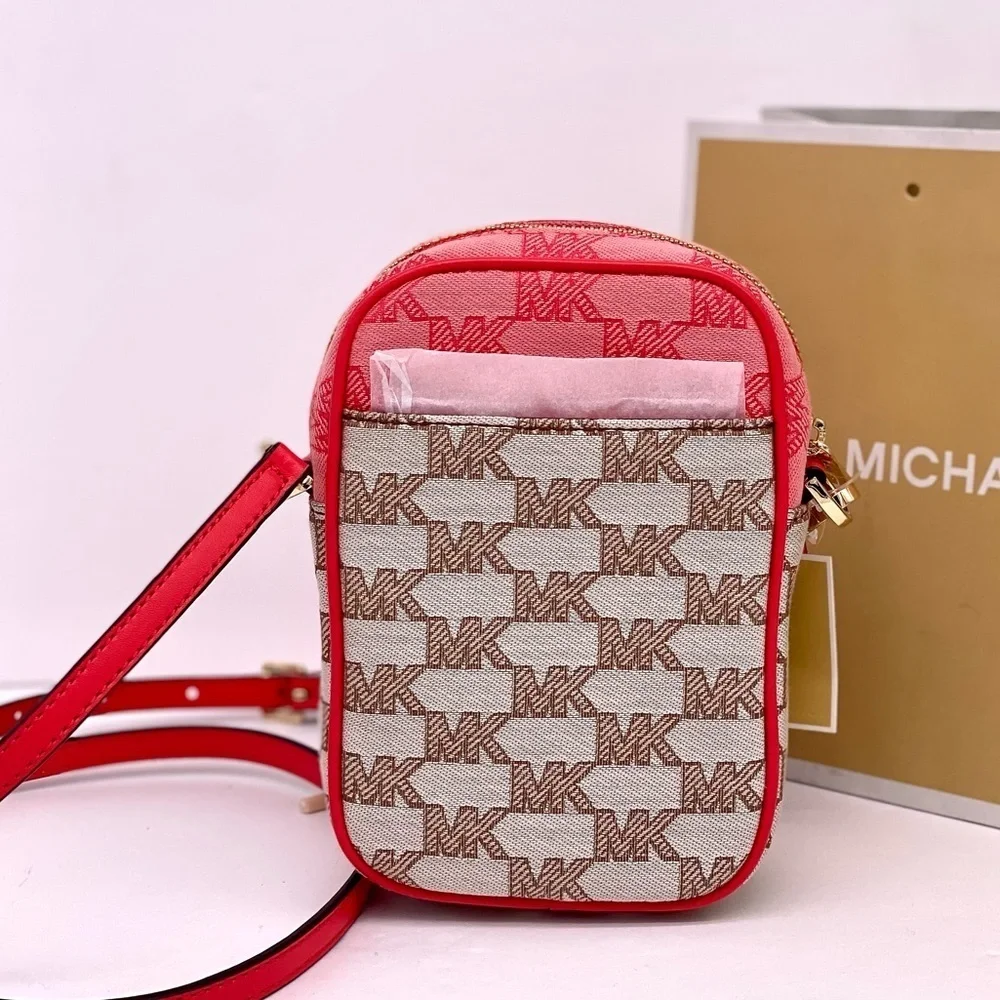 Michael Kors Sloan Editor Small Phone Logo Jacquard Crossbody